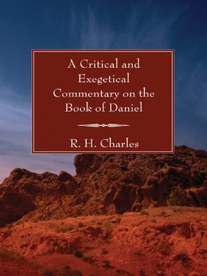 cover image of A Critical and Exegetical Commentary on the Book of Daniel